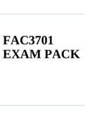 FAC3701 EXAM PACK