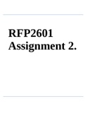 RFP2601 Assignment 2 2022