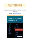 Nuclear Medicine and Pet CT 8th Edition Waterstram-Rich Test Bank