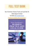 Nurse Practitioner’s Business Practice and Legal Guide 7th Edition Buppert Test Bank