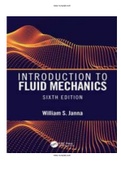 Introduction to Fluid Mechanics 6th Edition Janna Solutions Manual