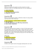  SPC SPEECH #2 Quiz 2  exam Questions and Answers Already Passed