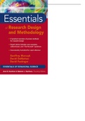 Essentials of Research Design and Methodology Geoffrey Marczyk David DeMatteo David Festinger