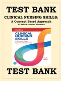 Test Bank for Clinical Nursing Skills: A Concept-Based Approach