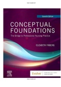 Conceptual Foundations The Bridge Professional Nursing 7th Edition Friberg Creasia Test Bank ISBN: 978-0323551311|Complete Guide A+ 
