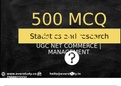 Mcq's on Statistics and research business