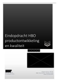 Eindopdracht fase 3 productontwikkeling en kwaliteit.