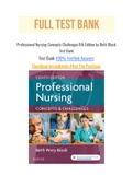 Professional Nursing Concepts Challenges 8th Edition by Beth Black Test Bank