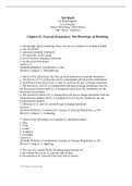 AnPhys3e Ch23 Test Bank Third Edition Hill • Wyse • Anderson| Chapter 23: External Respiration: The Physiology of Breathing