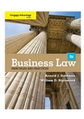 Cengage Advantage Books Business Law Principles and Practices 9th Edition Goldman Test Bank