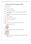 NR509 Advanced Physical  Assessment | Review Questions| 2022|