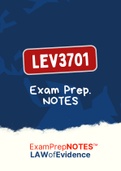 LEV3701 - Summarised NOtes