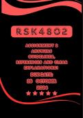 RSK4802 Assignment 2 2024 complete answers /// Due Date 28 October 224///