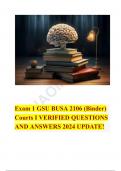 Exam 1 GSU BUSA 2106 (PERRY Binder) Courts I VERIFIED QUESTIONS AND ANSWERS 2024 UPDATE!