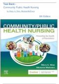 Test Bank - Community Public Health Nursing by Mary A. Nies, MelanieMcEwen 8th Edition(NEW EDITION)2024