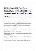 BUSA Exam 1 Review Perry Binder GSU 100% QUESTIONS WITH COMPLETE SOLUTIONS 2024/2025