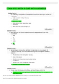 COUN 6723 WEEK 9 QUIZ WITH ANSWERS 