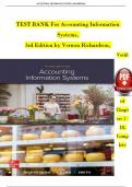 Accounting Information Systems 2nd Edition Richardson Test Bank (Chapter 1-16) COMPLETE TEST BANK.