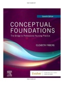 Conceptual Foundations The Bridge Professional Nursing 7th Edition Friberg Creasia Test Bank