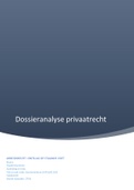 Dossieranalyse privaatrecht | Ontslag op staande voet| Koopovereenkomst (casus) |Cijfer: 8