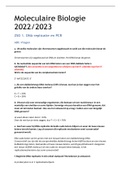 Moleculaire Biologie 2022/2023