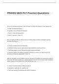 PRAXIS 5622 PLT Exam  Practice Questions and Answers