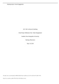 ACC 645: Advanced Auditing Final Project Milestone One: Client Engagement Southern New Hampshire University