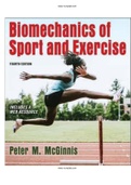 Biomechanics of Sport and Exercise 4th Edition McGinnis Test Bank