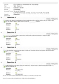 PSYC-1001Y-1, Introduction to Psychology Test Test - Week 3