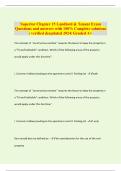 Superior Chapter 15 Landlord & Tenant Exam Questions and answers with 100% Complete solutions | verified &updated 2024| Graded A+