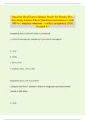 Superior Real Estate School: Study for Retake PreLicensing Course Exam Questions and answers with 100% Complete solutions | verified &updated 2024| Graded A+