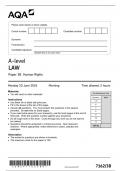 A LEVEL AQA LAW 2024 QUESTION PAPER 3B