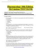 Chapter 01: The Nursing Process and Patient-Centered Care McCuistion: Pharmacology: A Patient-Centered Nursing Process Approach, 10th Edition