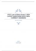 LPCC Law & Ethics Exam 1 2024 LATEST QUESTIONS WITH 100- CORRECT ANSWERS