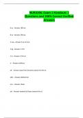 NUR3196: Exam 1 Handouts | Questions and 100% Correct Verified Answers