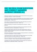 HSC 300 REAL EXAM QUESTIONS AND CORRECT ANSWERS (ALREADY GRADED A+)