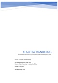 Klachtafhandeling In De Zorg - Cijfer 7,2