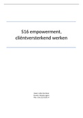 Beroepsproduct - S16 Empowerment, Cliëntversterkend werken 