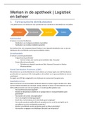 Samenvatting | Werken in de apotheek - Logistiek en beheer (ML0655)