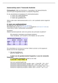 Samenvatting Toetsende Statistiek week 3 - Categorische Data en Chi-Kwadraat