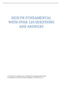 HESI PN LPN Fundamental Exam with OVER 120 QUESTIONS AND ANSWERS {Latest 2023}