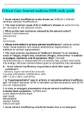 Summary Internal Medicine EOR Study Guide