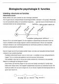 Goede, uitgebreide samenvatting biologische psychologie II (17/20)