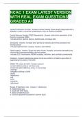 Bundle For NCAC 1 EXAM LATEST VERSION WITH REAL EXAM QUESTIONS GRADED A+