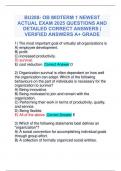 BU288- OB MIDTERM 1 NEWEST ACTUAL EXAM 2025 QUESTIONS AND DETAILED CORRECT ANSWERS | VERIFIED ANSWERS A+ GRADE