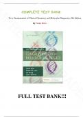 Test Bank - Tietz Fundamentals of Clinical Chemistry and Molecular Diagnostics 9th Edition by Nader Rifai, All Chapters 1-49|Complete Guide A+