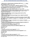 MGT 490 CAPSIM KNOWLEDGE EXAM VERIFIED SOLUTION GRADED A+