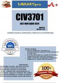 CIV3701 October/November EXAM 2024