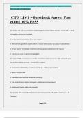 CIPS L4M1 - Question & Answer Past exam |100% PASS