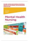 TEST BANK - MENTAL HEALTH NURSING, 6TH EDITION 